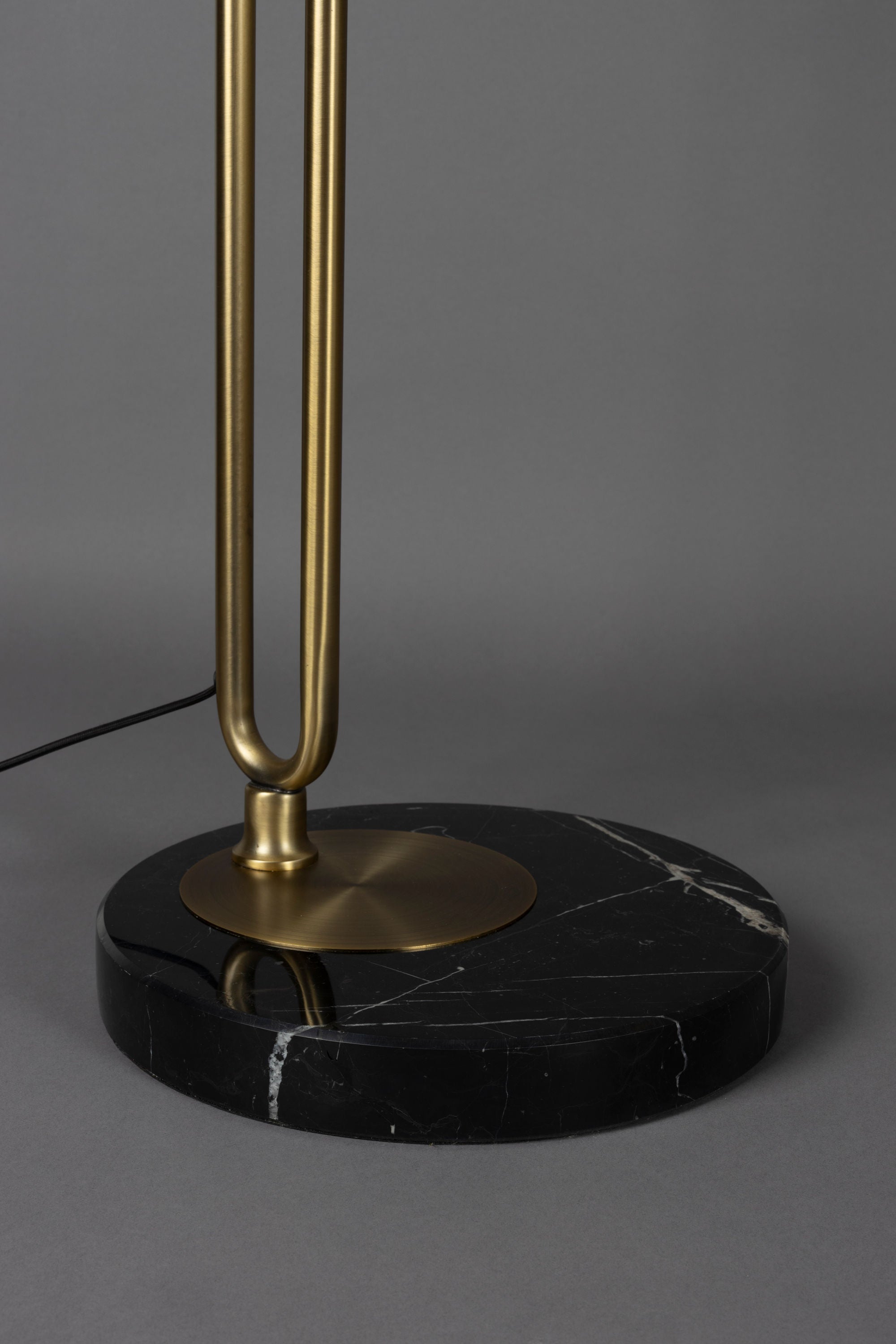 Dutchbone Archie Gold & Black Marble Floor Lamp